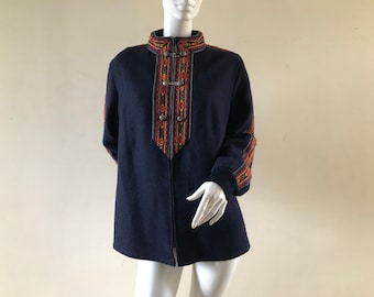 Vintage Scandinavian folk coat from the 60s