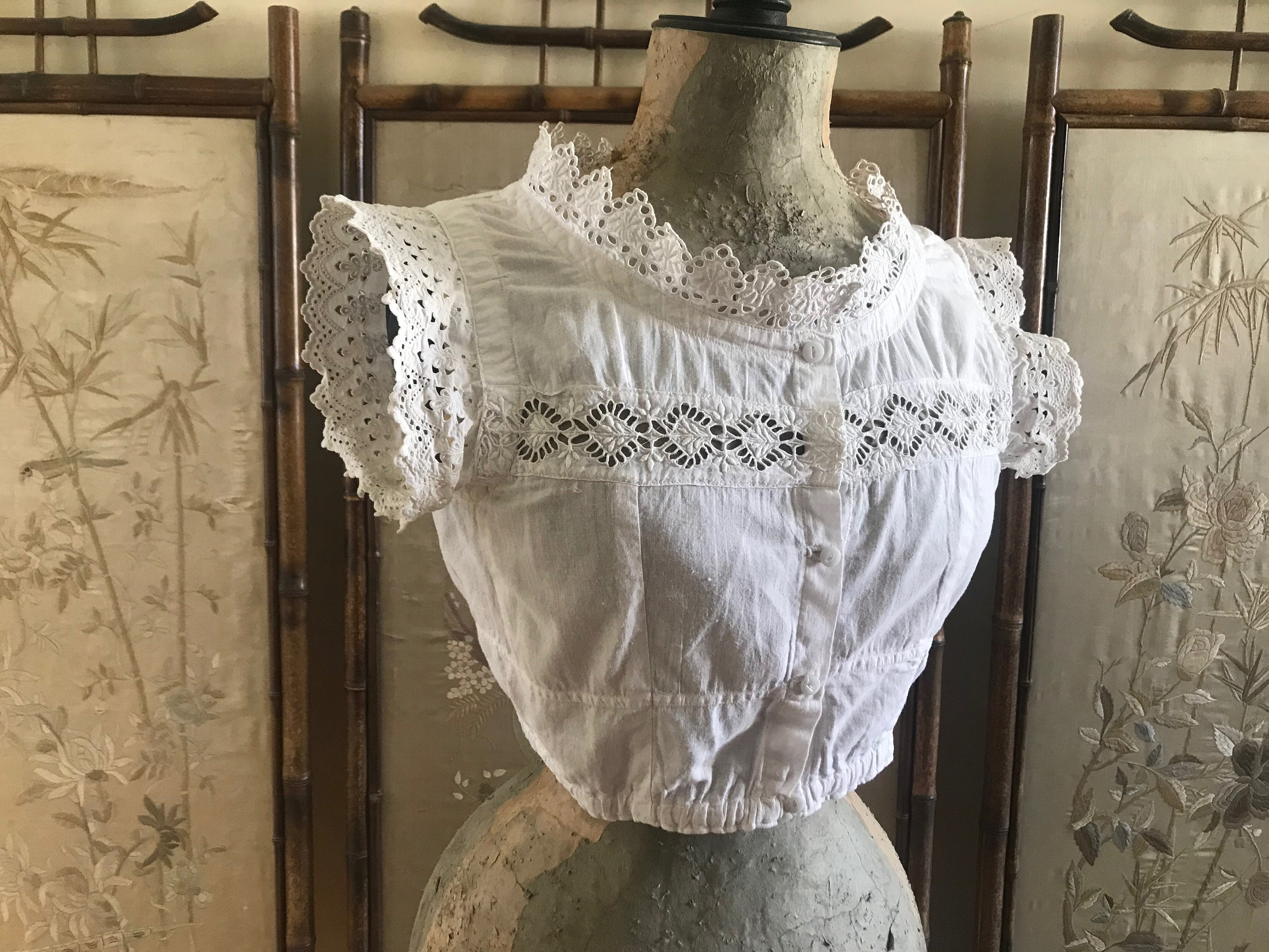 開店記念セール！ Corset Cover Bodice From the 1900s - Etsy トップス