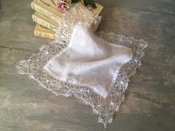 Antique wedding handkerchief - image 9