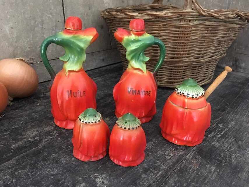 Ensemble de Vinaigrette Français Antique