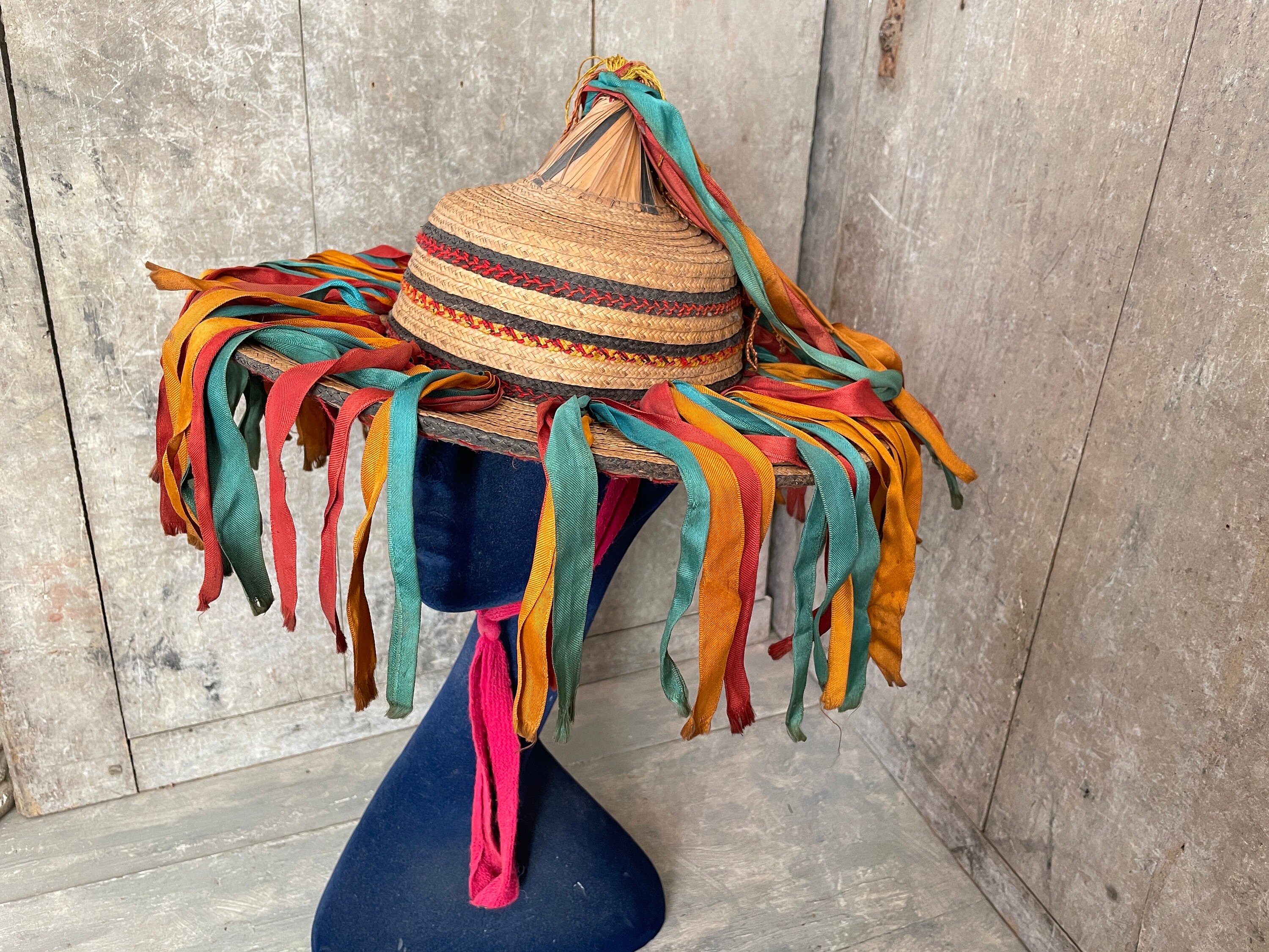 Vintage Mayan Festival Hat - Etsy display picture 2