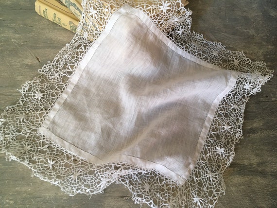 Antique wedding handkerchief - image 7