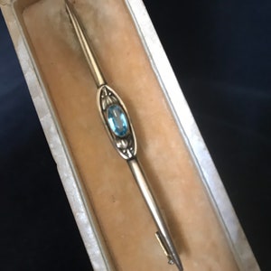 Antique gold brooch with presentation box