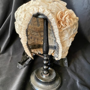 Victorian lace bonnet