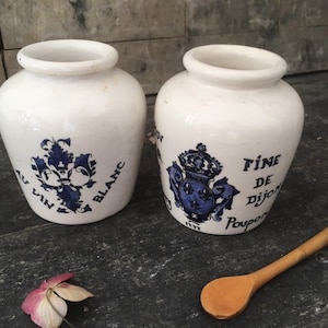 Vintage French mustard pot