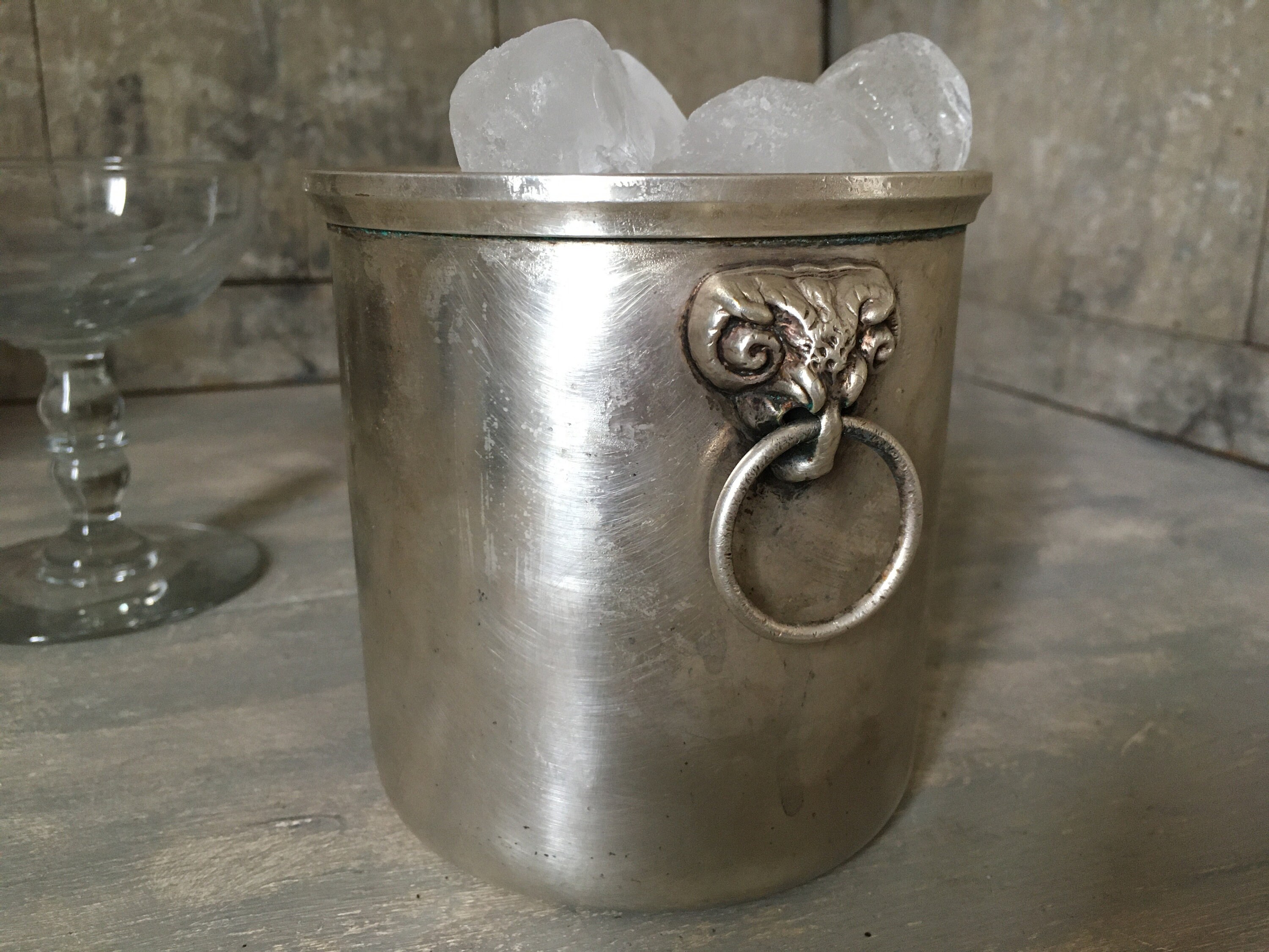Silver plated ice bucket Etsy