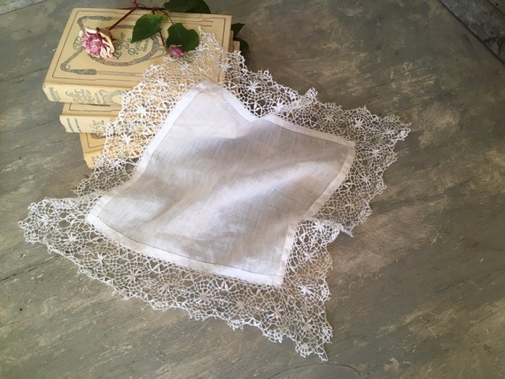 Antique wedding handkerchief - image 1