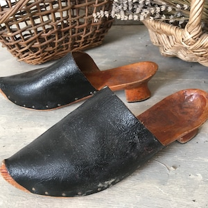 Antique Pointy Clogs Etsy