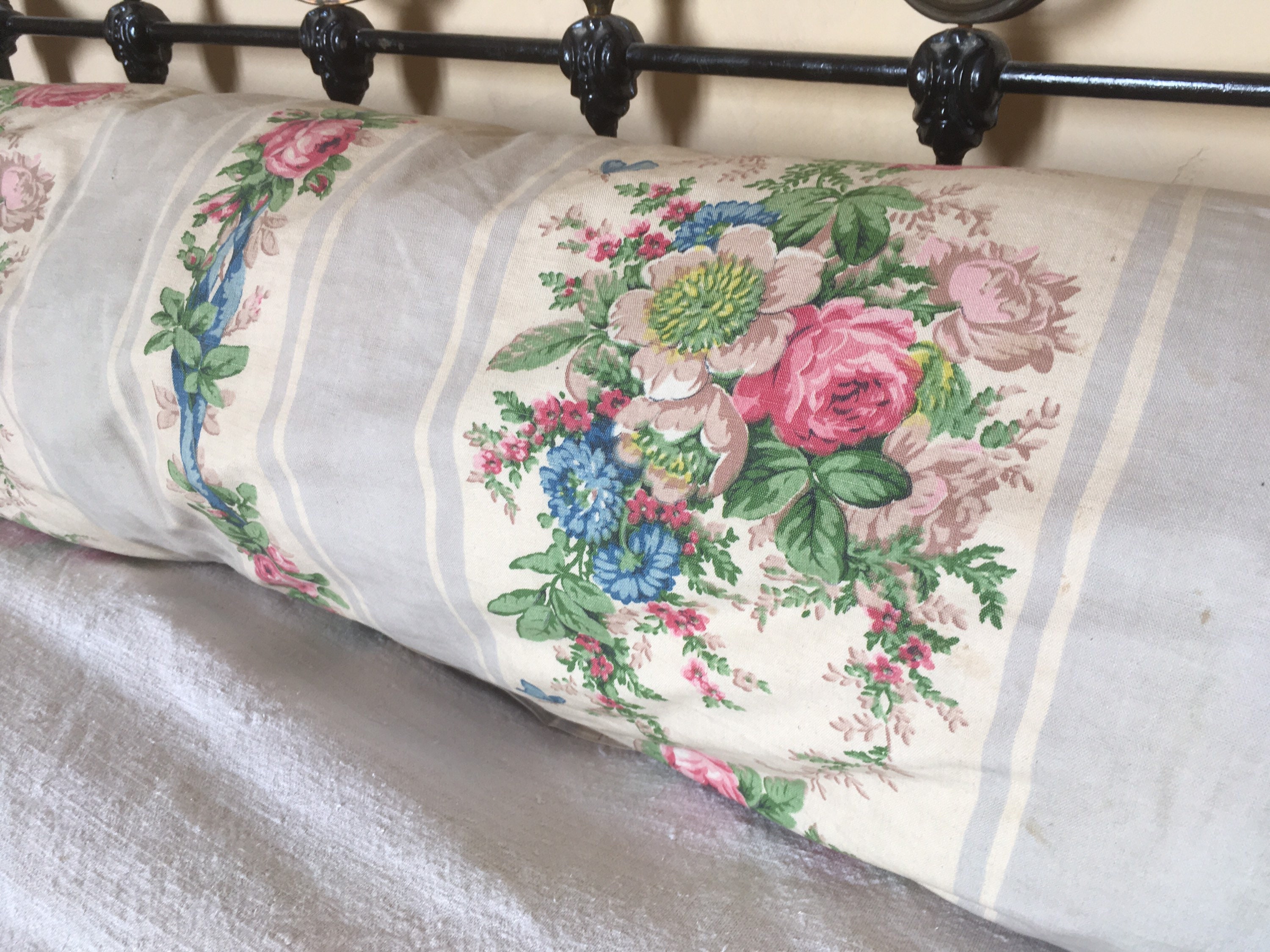 Old French Bolster Cover Etsy