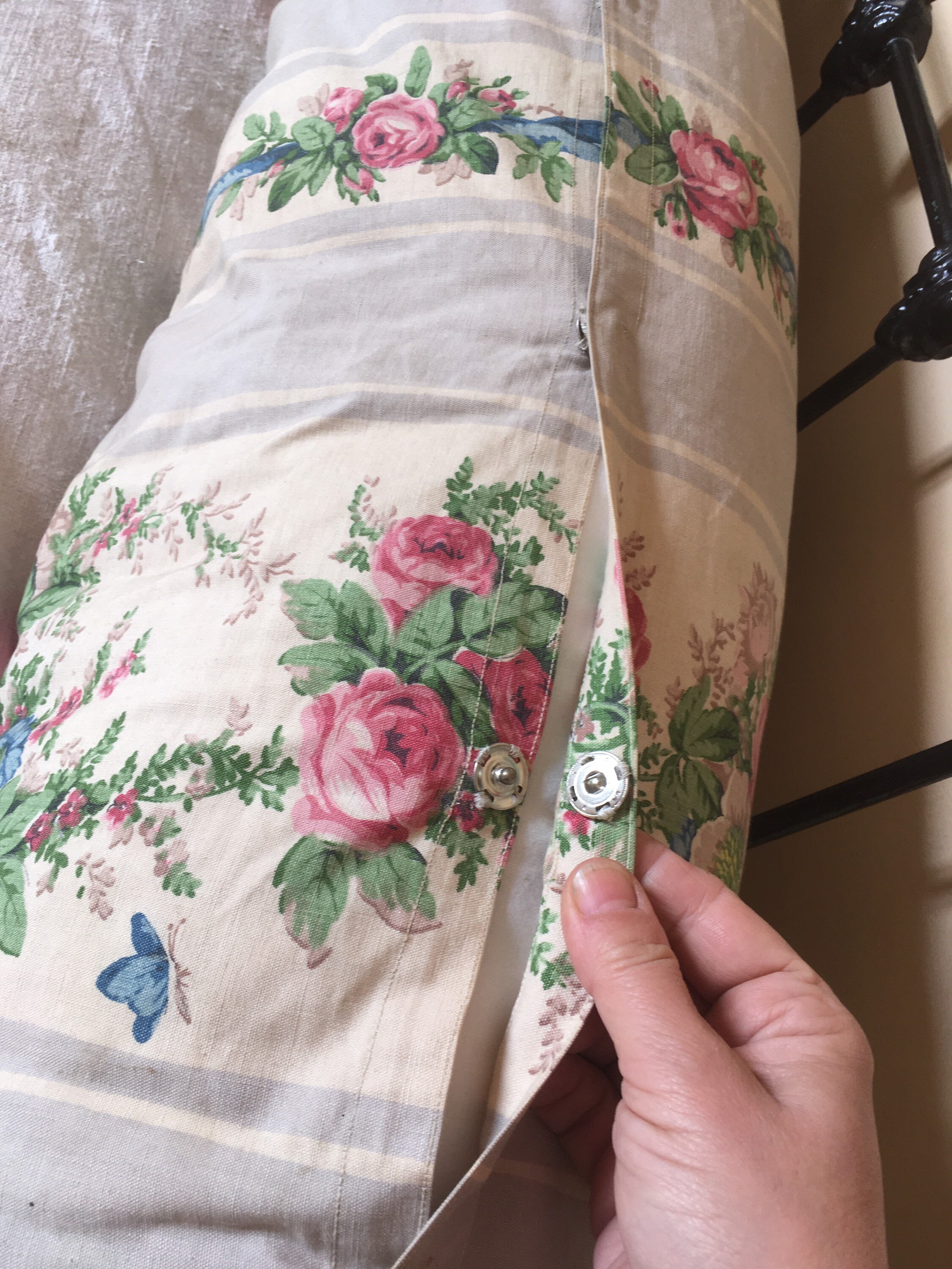 Old French Bolster Cover Etsy