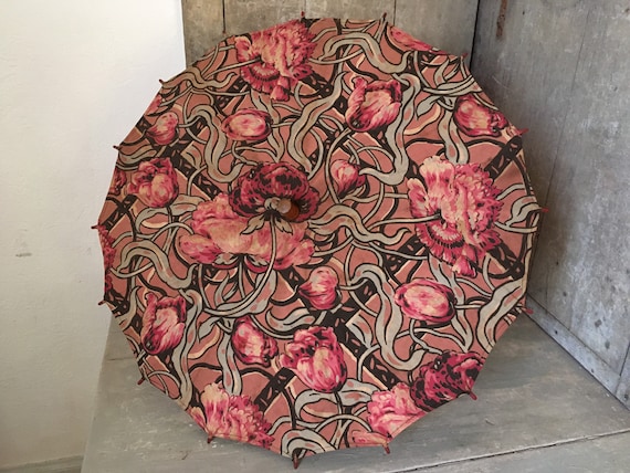 Small 1920s chintz parasol