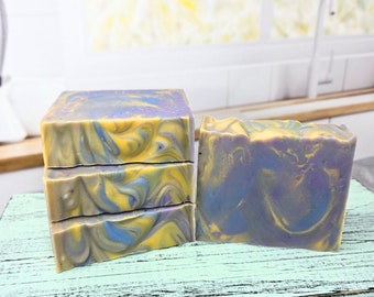 Purely Patchouli Shea Magic Luxury Soap - 4 oz,  all natural handmade soap bar with patchouli essential oil, homemade cold process soap