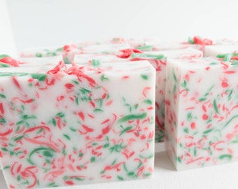 Christmas Cranberry Confetti Triple Butter Glycerin Soap