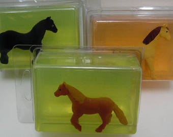 Horse Kids Critter Soap, horse toy gift for child boy girl, birthday party favor, Christmas stocking stuffer, Easter basket filler