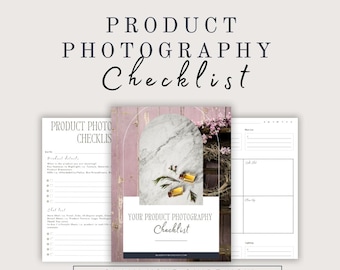 Ultimate Product Photography Workbook & Planner, Product Photography Guide, Ecommerce Product Planner, Photography Tips for Small Business