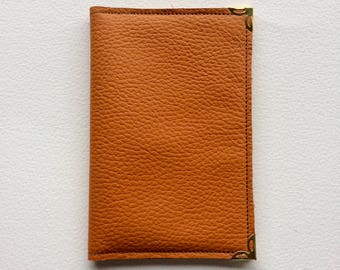 Brown genuine  Leather passport cover