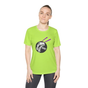 Dinosaur Crazy eyes T-shirt Ladies Competitor Tee