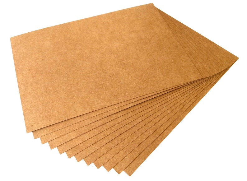 Kraft Brown Cardstock Paper / 50 Eco Sheets of 120, 140, 170 or 270gsm A4 Card / Inkjet and Laser Printable / Die Cut Machine Compatible image 6