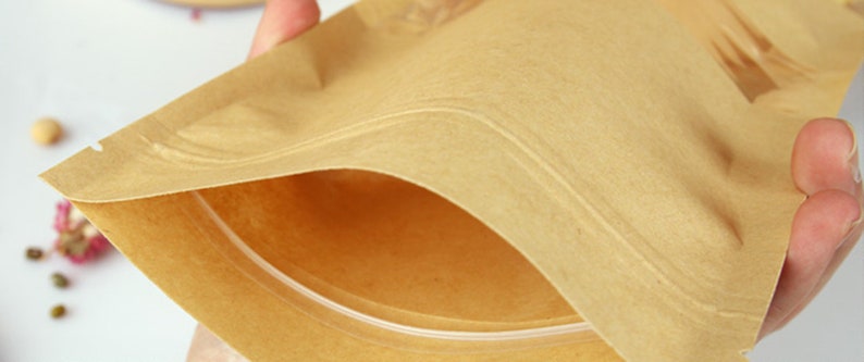 Download 50 sachets de stand-up Kraft auto-debout sacs demballage ...