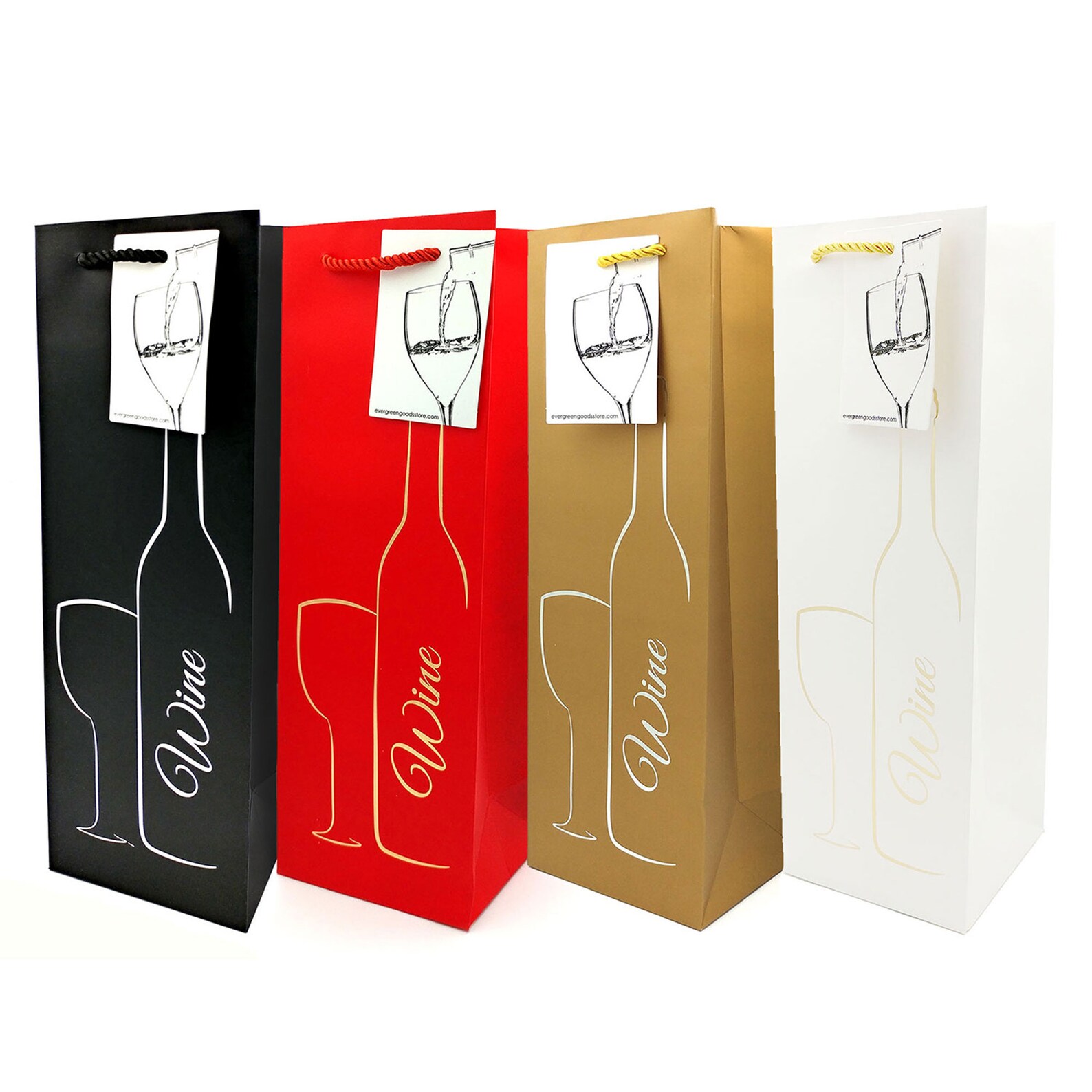 Wine Gift Bags with Tag & Handles / Fun Favour Bag Pack / Etsy