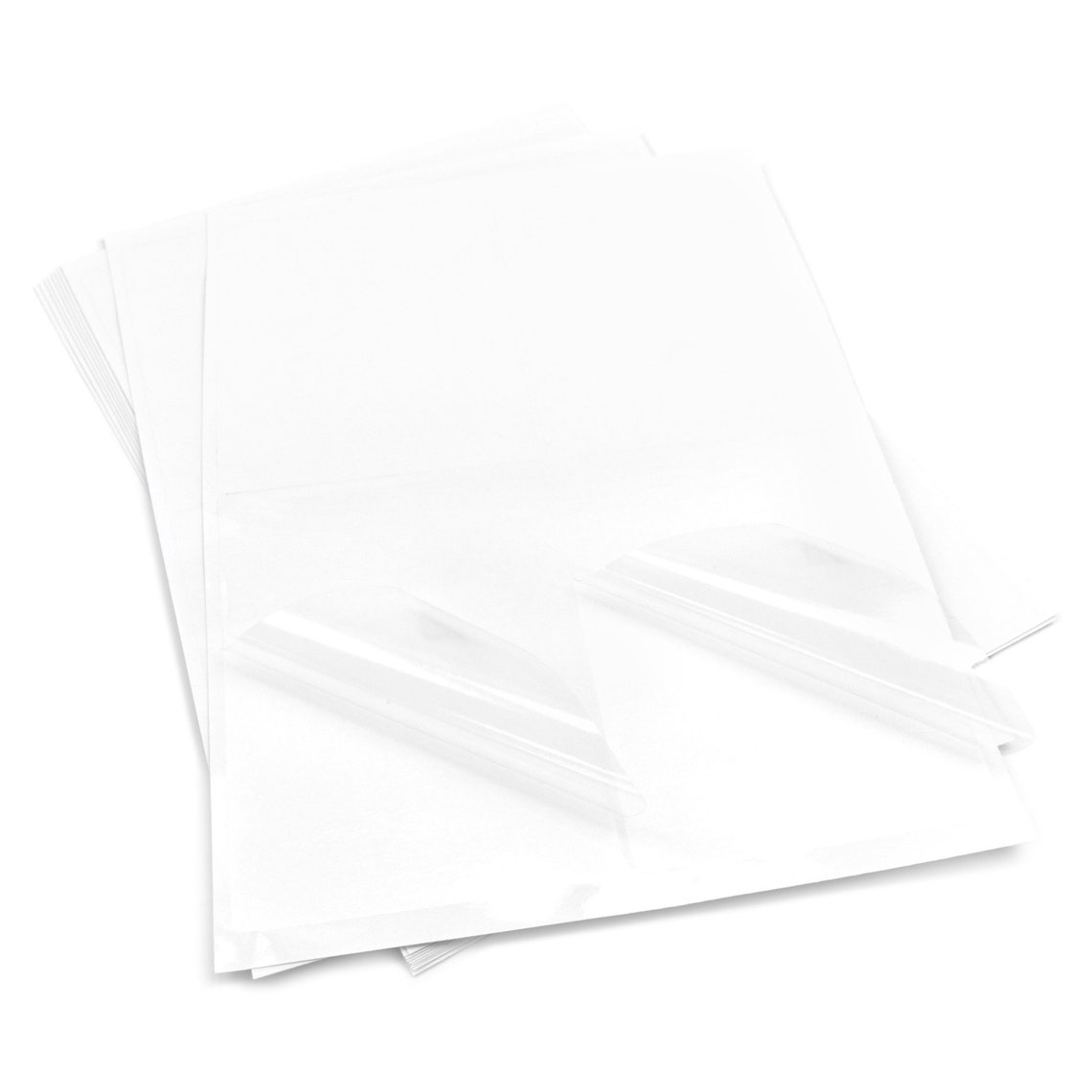 A4 Clear Vinyl Sticker Labels Pre Cut Sizes / 10 Sheets of Etsy