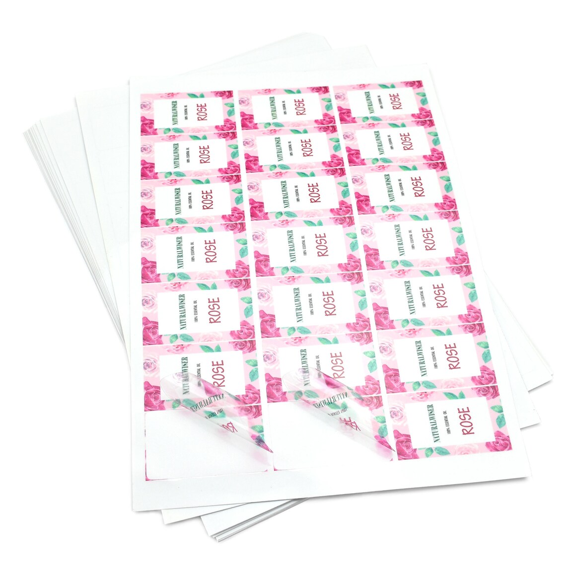 A4 Clear Vinyl Sticker Labels Pre Cut Sizes / 10 Sheets of Etsy