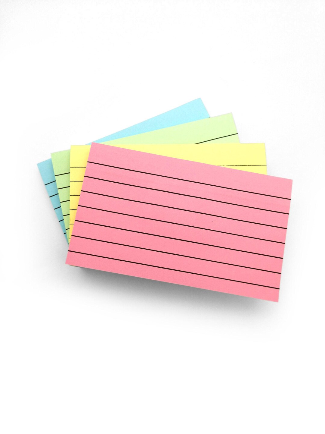 Rectangle Lined Sticky Notes – Colourful Pastel Pads, 100 Sheets of ...