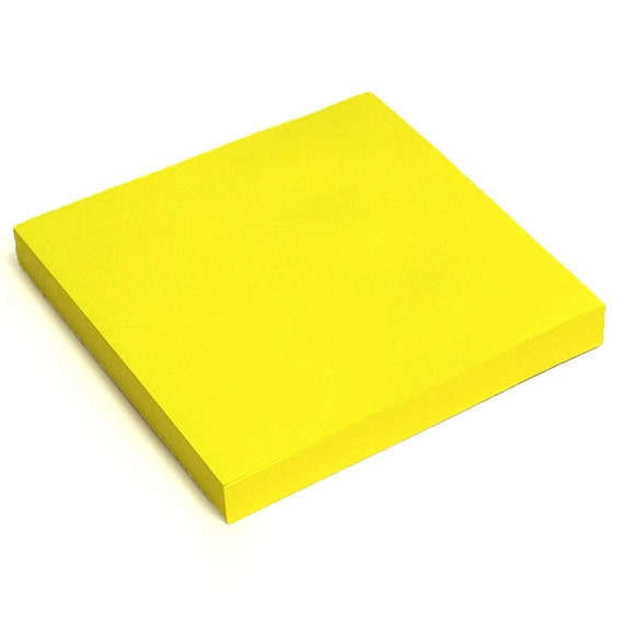 Square Sticky Notes / Neon Post It Notes / Memo Pads of 100 Pages Each  76x76mm / Great for Studying, Reminders & to Do Lists 