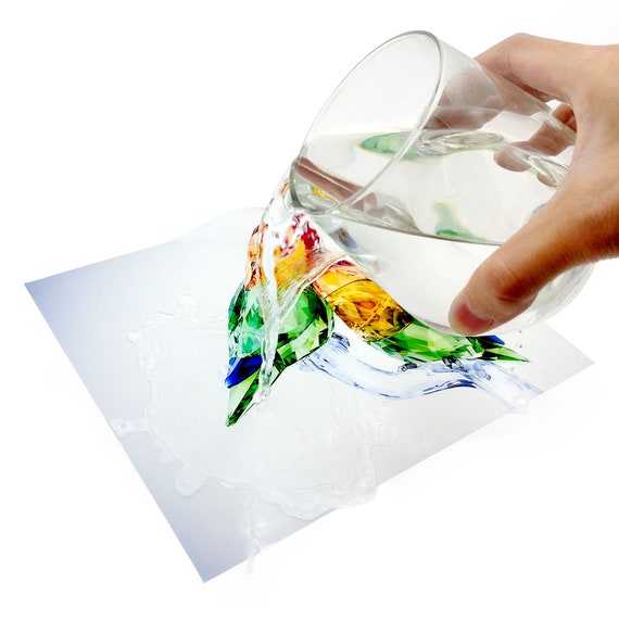 15 feuilles de vinyle imprimable transparent A4 pour imprimante à