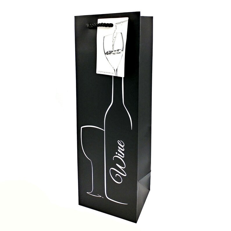 Wine Gift Bags With Tag & Handles / Fun Favour Bag Pack / Etsy UK