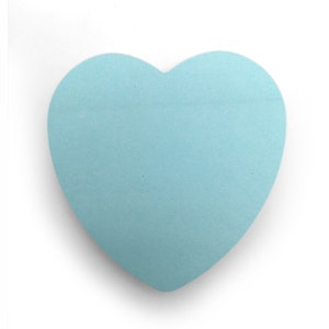 Heart Sticky Notes / Pastel Post It Notes / Memo Pads of 100 Pages Each 76x76mm / Great for Studying, Reminders & To Do Lists image 7