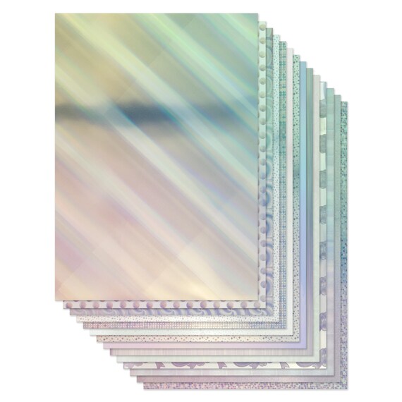 A4 Holographic Silver Inkjet Self-Adhesive Sticker Vinyl - 20 Sheets High Gloss 8 thumbnail image