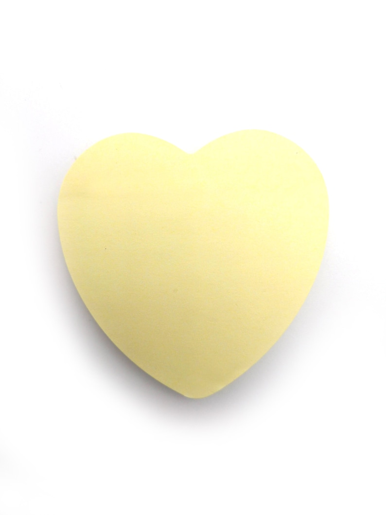 Heart Sticky Notes / Pastel Post It Notes / Memo Pads of 100 Pages Each 76x76mm / Great for Studying, Reminders & To Do Lists image 5