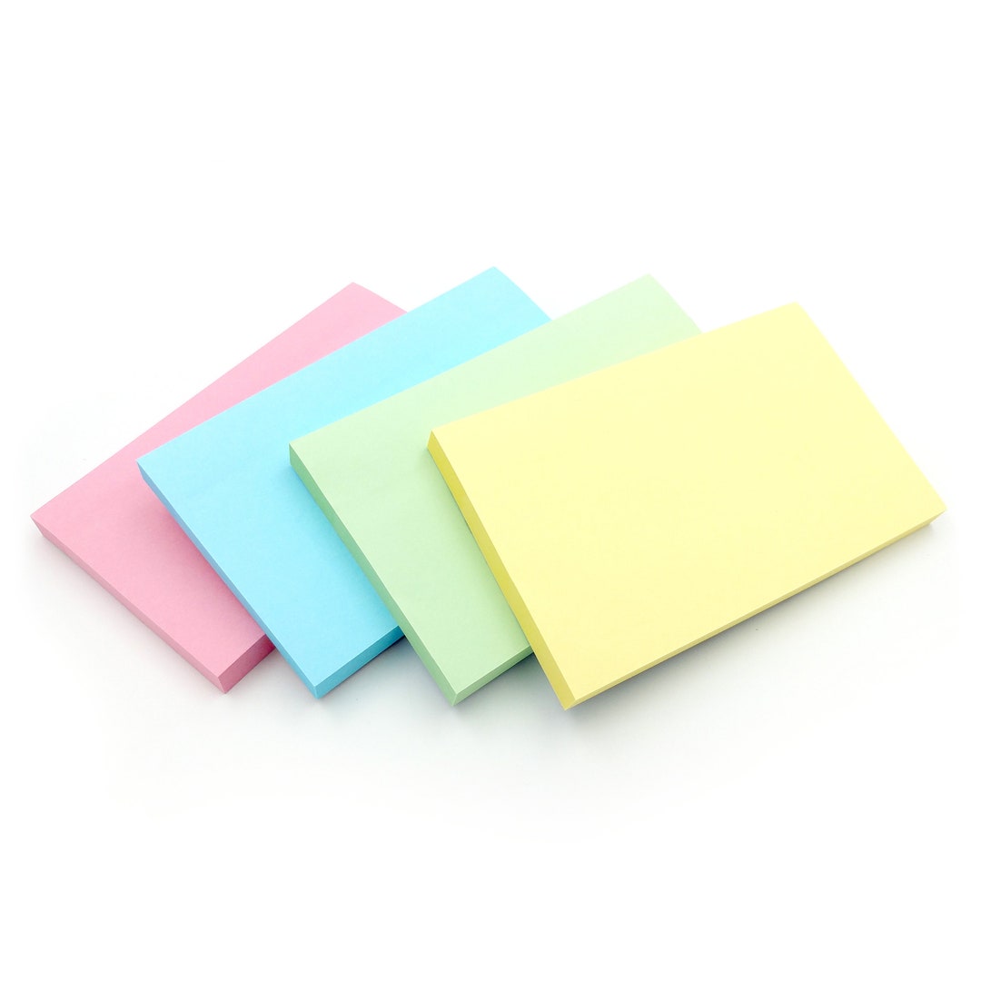 Rectangle Sticky Notes / Pastel Post It Notes / Memo Pads di 100 Pagine  Ciascuno 127x76mm / Ottimo per studiare, Promemoria & Fare liste -   Italia