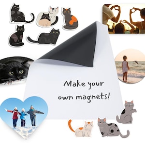 A4 magnetisch vinyl – 10 afdrukbare magneetvellen, doe-het-zelf aanpasbaar papier, afdrukbaar met inkjet en laser, compatibel met stansmachine