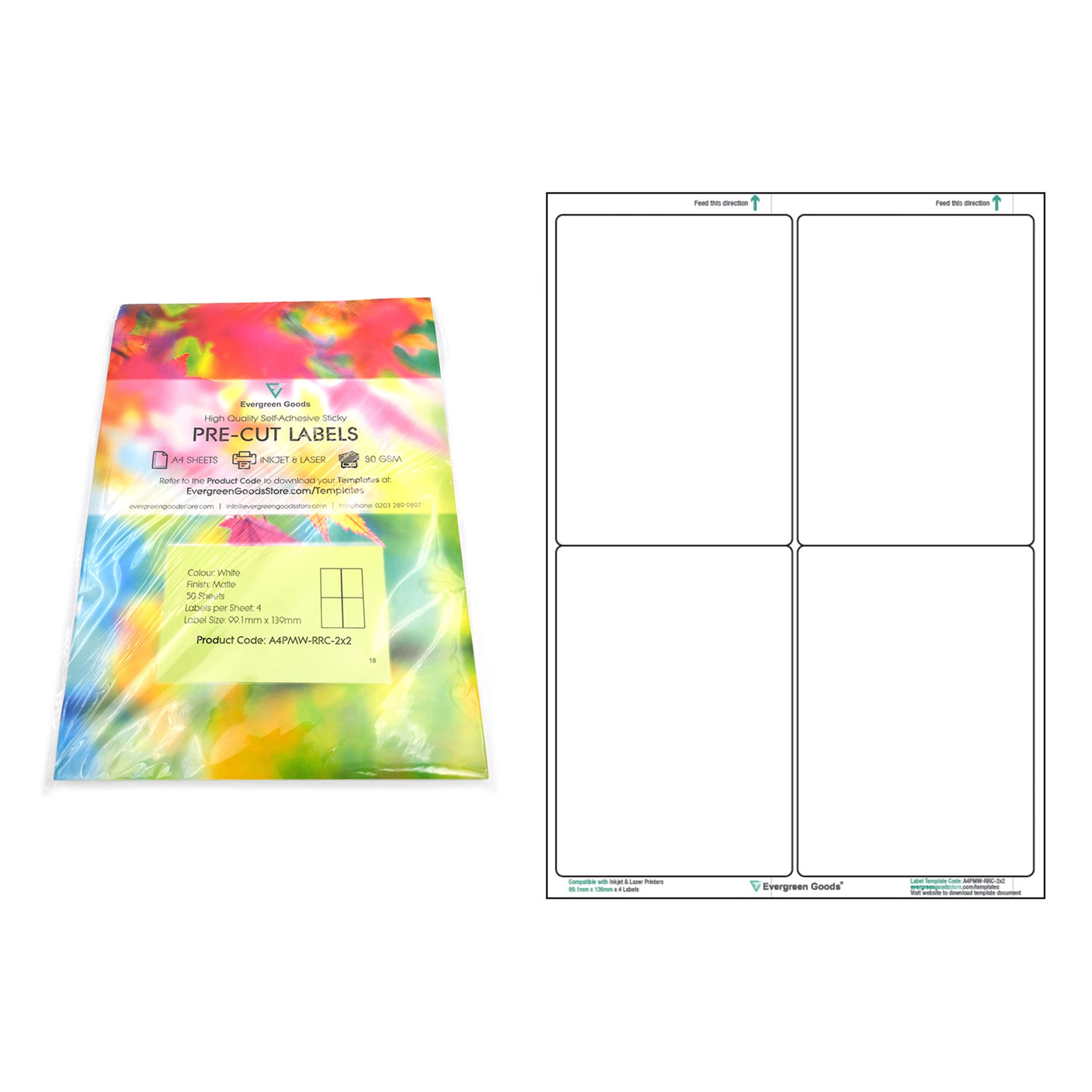 Address Labels Sticky A4 White Sheets Self Adhesive For Inkjet Laser  Printer UK