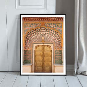 Lotus Gate Photograph, Jaipur Palace Jaipur Rajasthan India, Wall Art, Instant digital download
