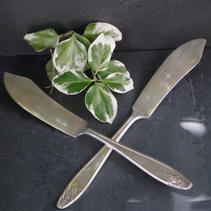 1929 WM Rogers & Son Princess / Lady Doris Butter Knives Silver Flatware