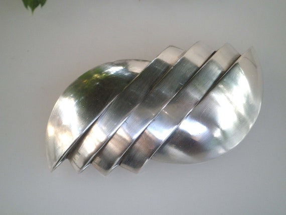 Vintage Taxco Mexico Large Abstract 925 Sterling … - image 1