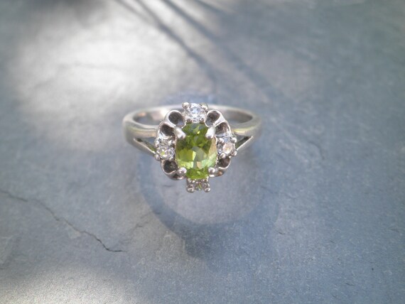 Oval Cut Signed Natural Green Peridot Gemstone, A… - image 2
