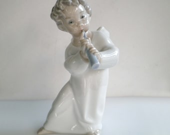 リヤドロ フルートを持つ天使 - Etsy 日本