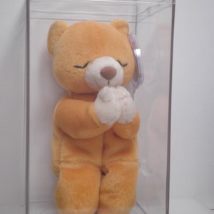 Vintage 1998 Beanie Baby HOPE In Protective Storage Plastic Container