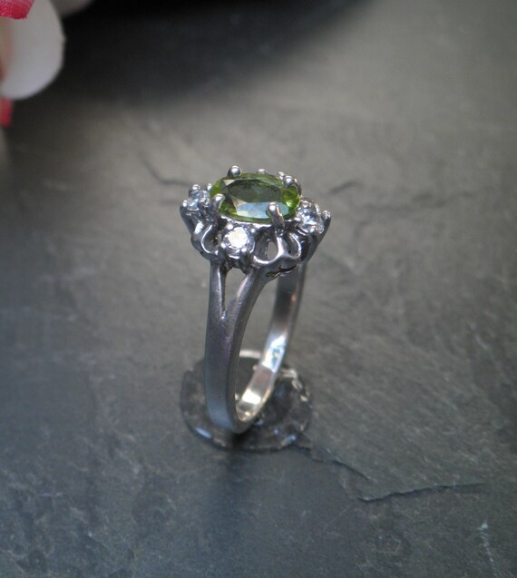 Oval Cut Signed Natural Green Peridot Gemstone, A… - image 6