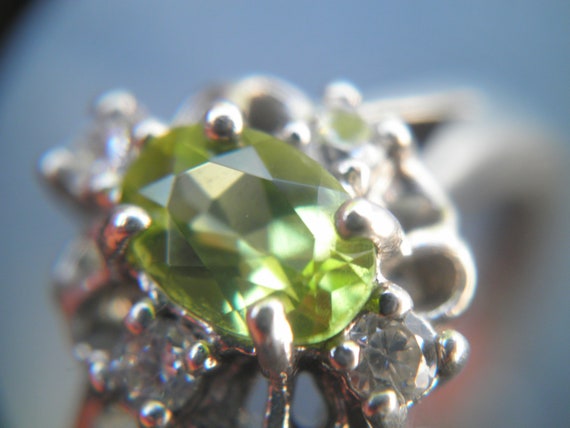 Oval Cut Signed Natural Green Peridot Gemstone, A… - image 5