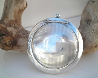 1920’s Art Deco Hallmarked Sterling Silver Chatelaine Compact Canada