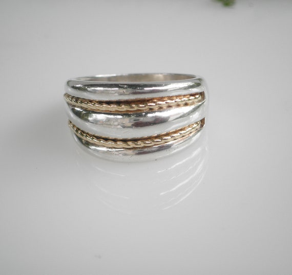 Vintage 14K Gold 925 Sterling Silver MICHAEL ANTHONY Braded