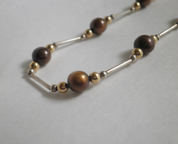 14K Gold Beads with 925 Sterling Silver and Genui… - image 5