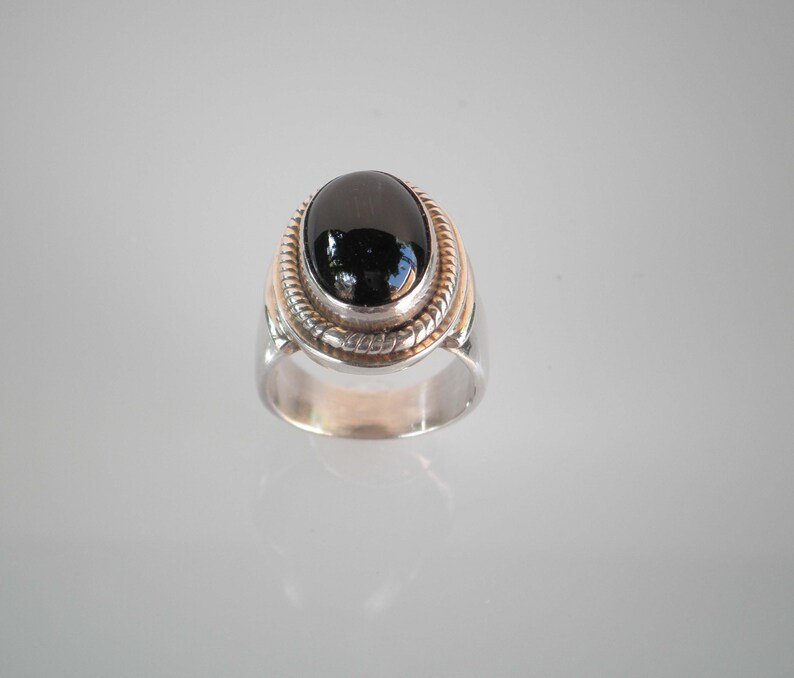 Natural Black Star Sapphire Oval 925 Sterling Silver Wide Band - Etsy