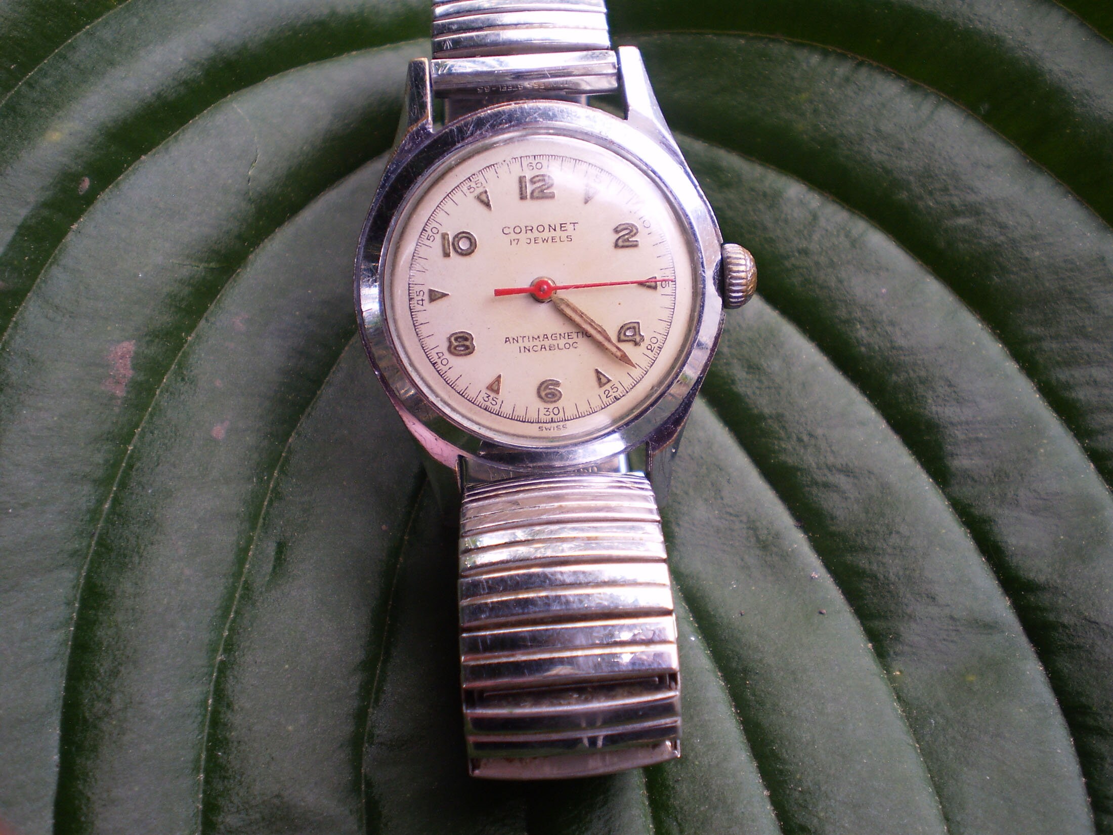 1950s 17 JEWELS INCABLOC Mens Wind up Watch Swiss Etsy
