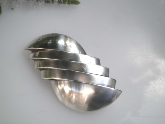 Vintage Taxco Mexico Large Abstract 925 Sterling … - image 6